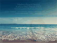 Tablet Screenshot of madeirabeachdentist.com